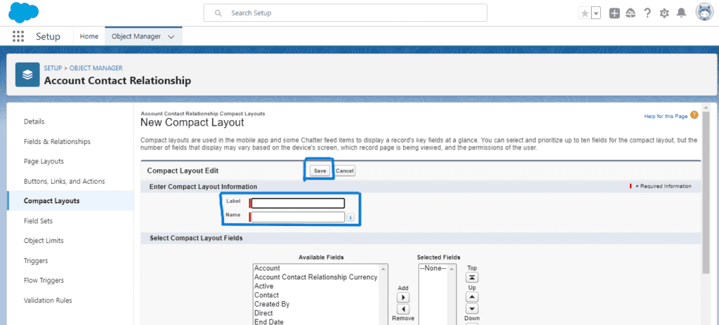 What is Compact Layout in Salesforce