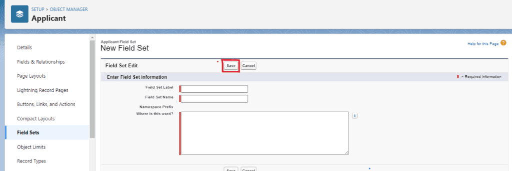 What is Field Sets in Salesforce