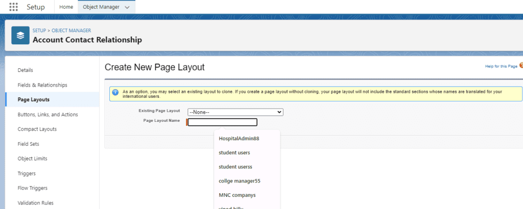 What is Page Layout in Salesforce