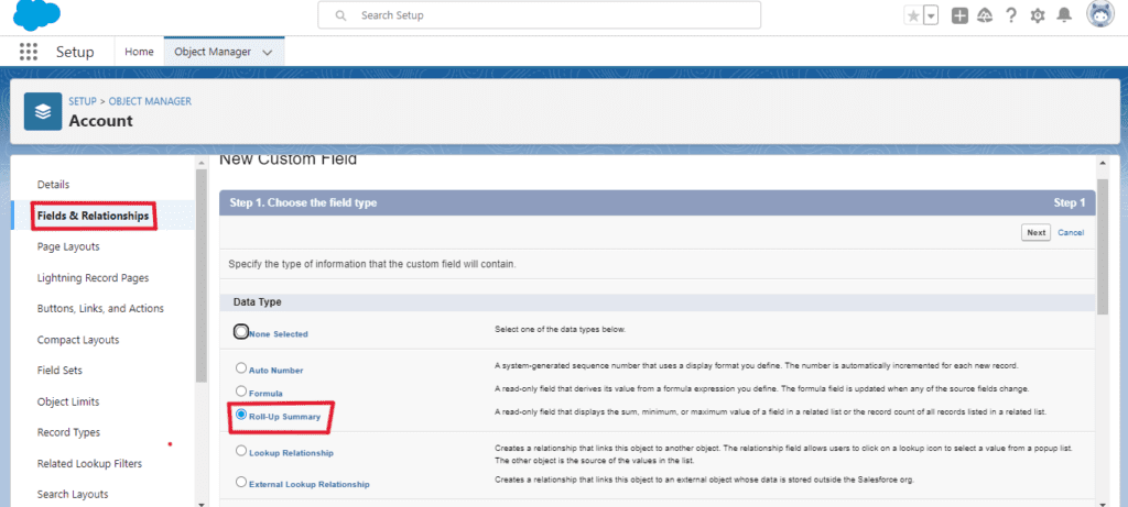 What is Roll-Up Summary Fields in Salesforce