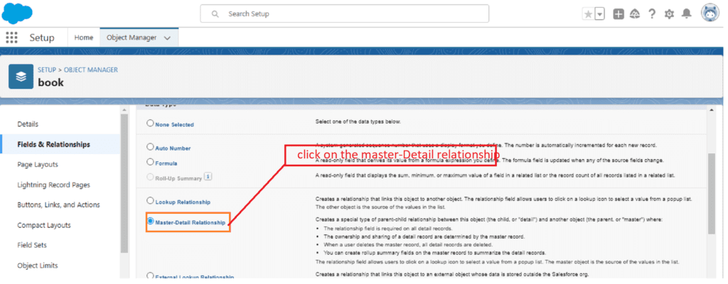 What is Master-Detail Relationship in Salesforce