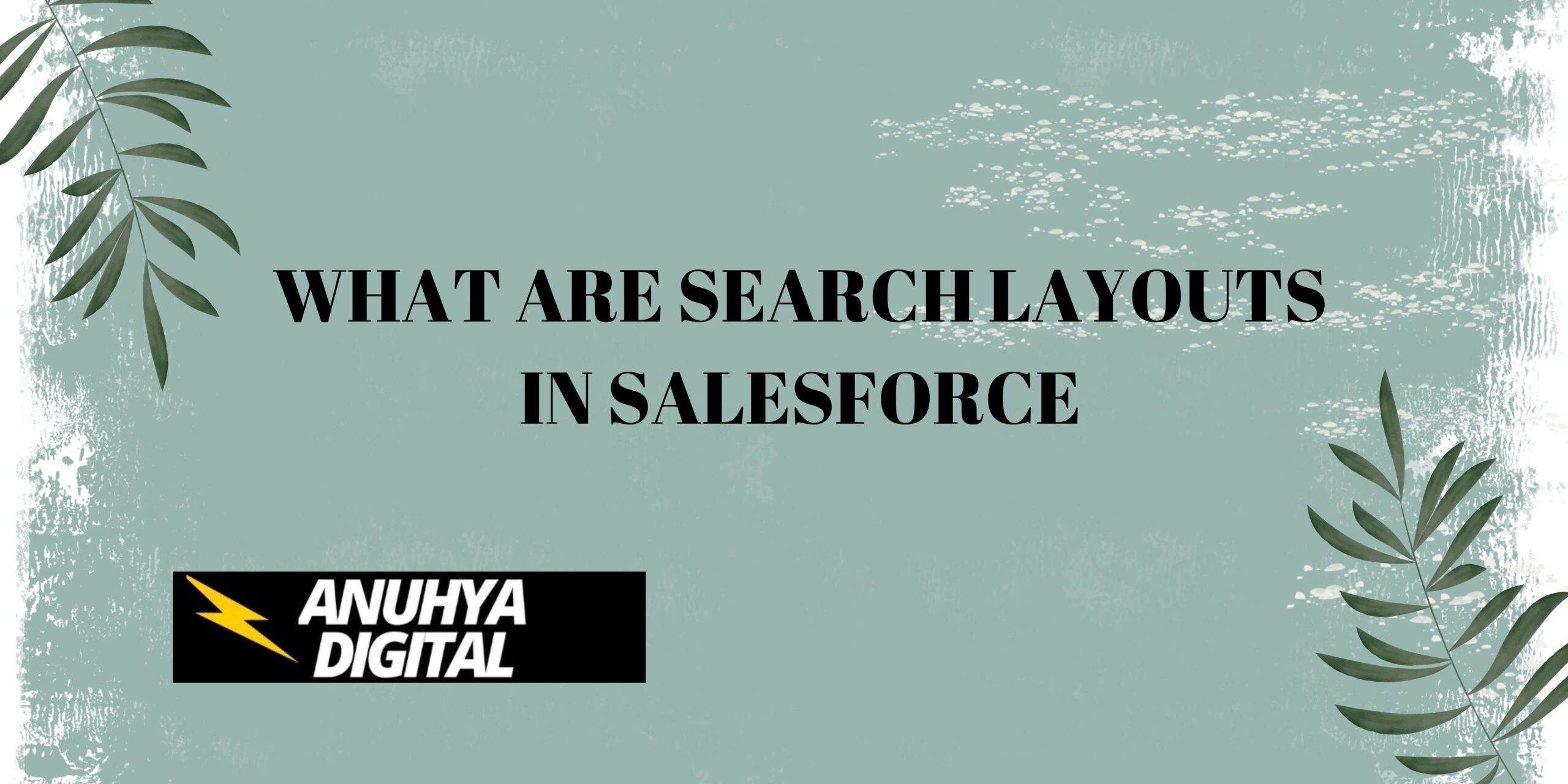 What are Search Layouts in Salesforce