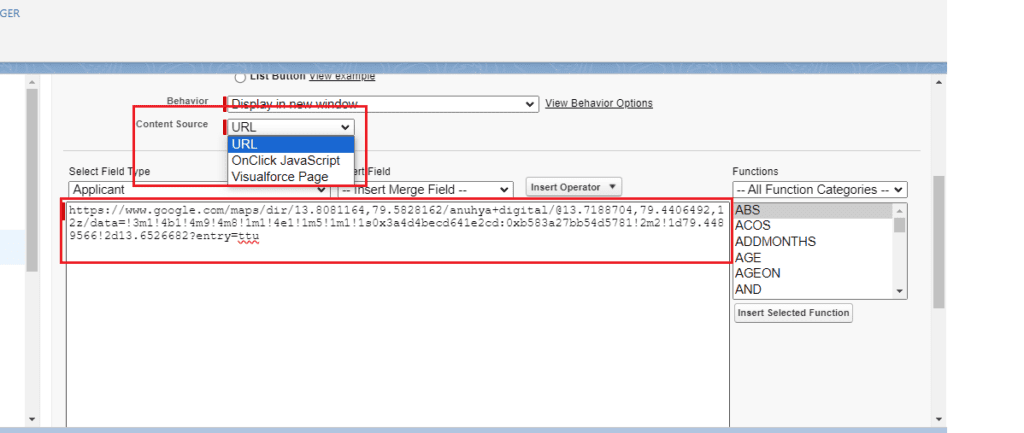 What is Custom Links in Salesforce