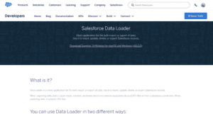 Salesforce data loader