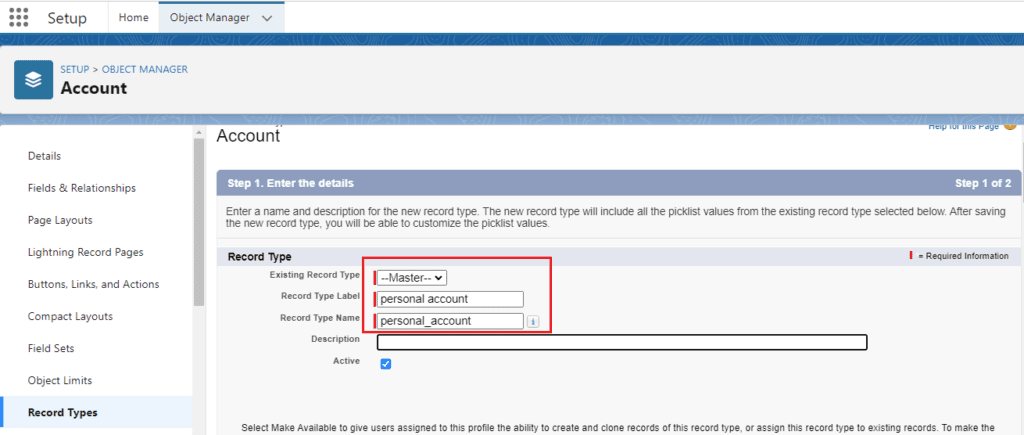 What is Record Types in Salesforce