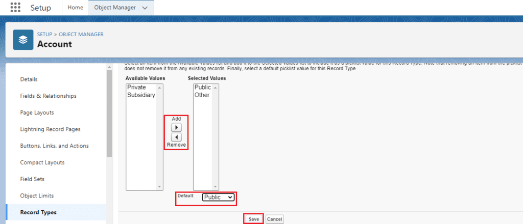 What is Record Types in Salesforce