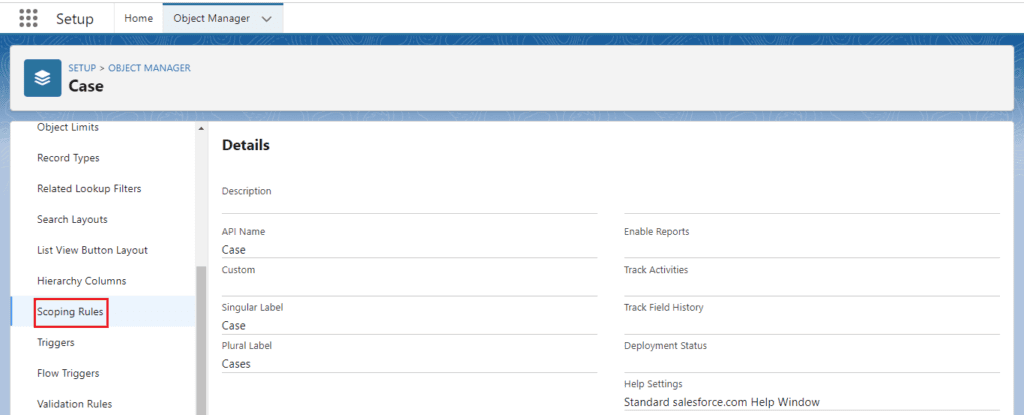 What is Scoping Rules in Salesforce