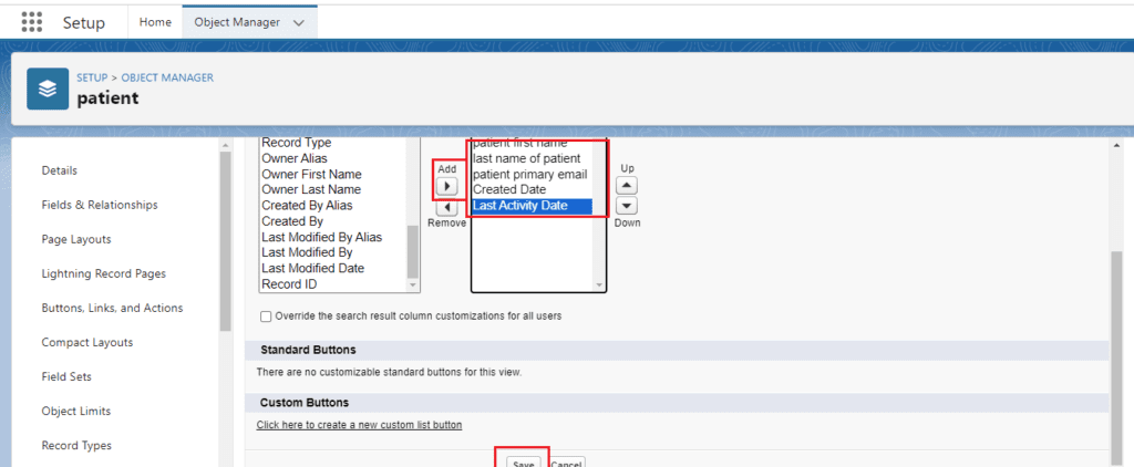 What are Search Layouts in Salesforce