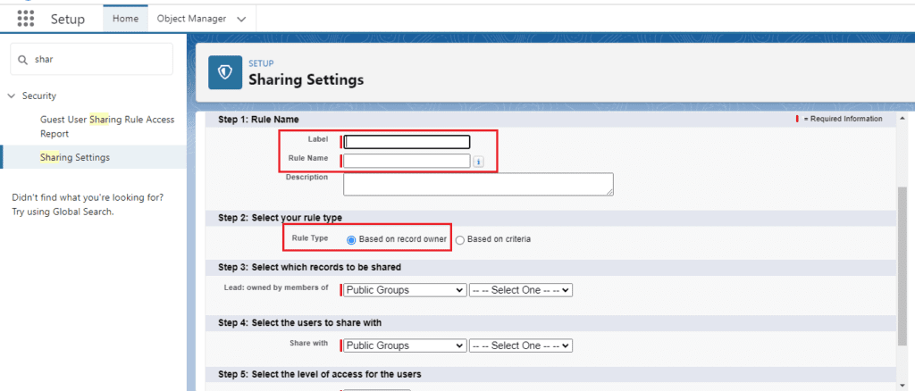 What is Sharing Rules in Salesforce