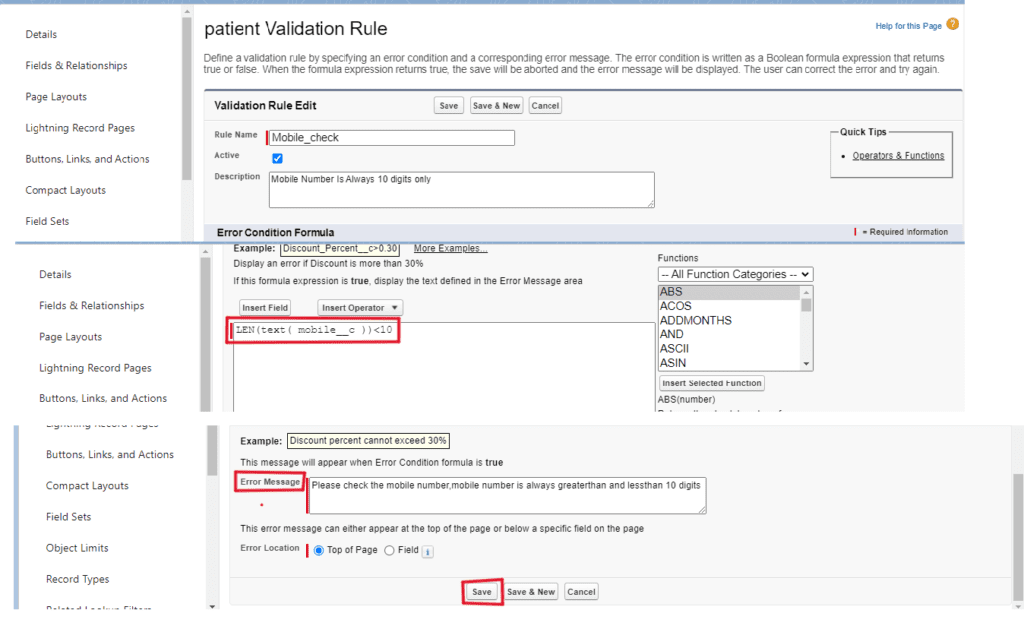 What is Validation Rules in Salesforce