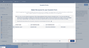 Dynamic Forms FInish