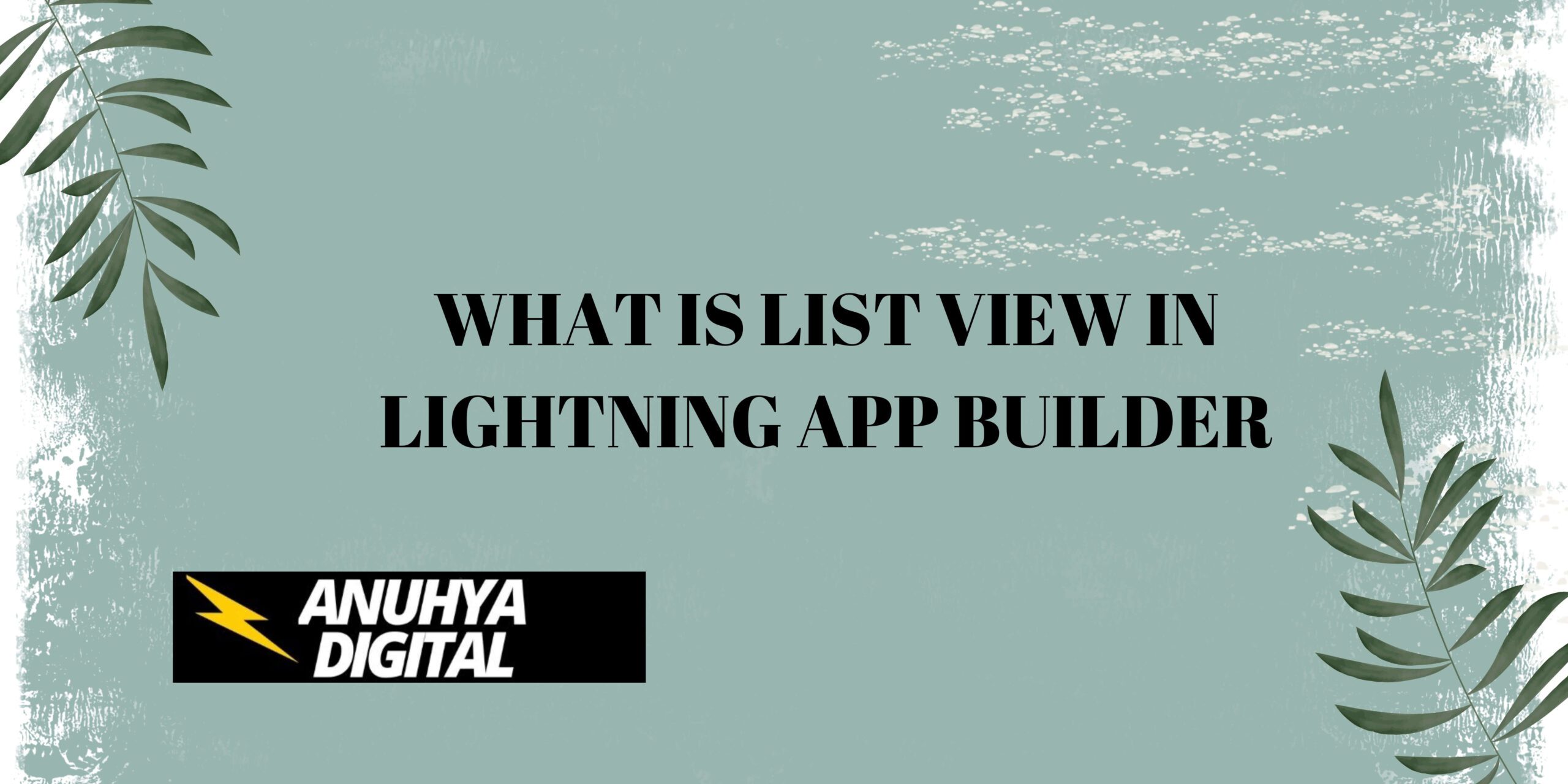 What is List View in Lightning App Builder