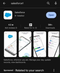 Salesforce App