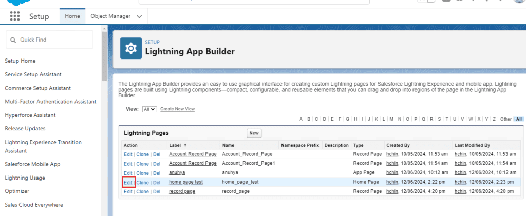 What is List View in Lightning App Builder