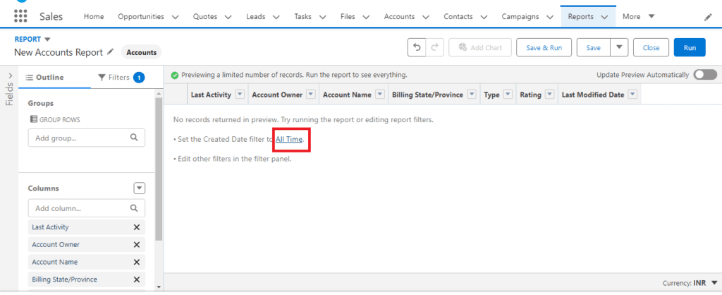 What are Bucketing Reports in Salesforce