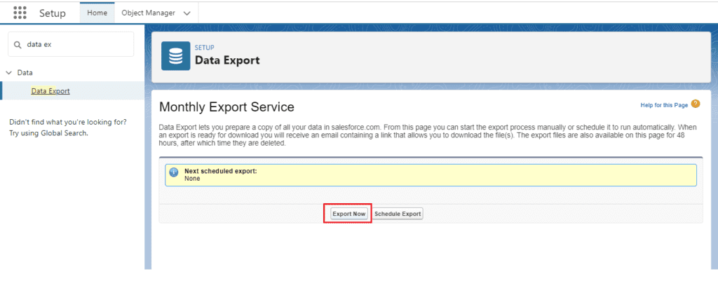 How to Export Data in Salesforce