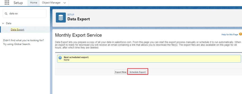 How to Export Data in Salesforce