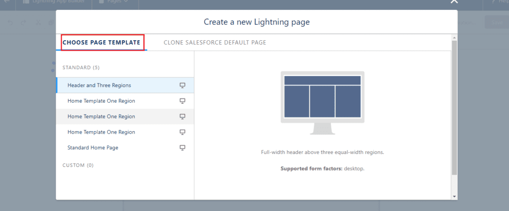 What is Home Page in Lightning App Builder