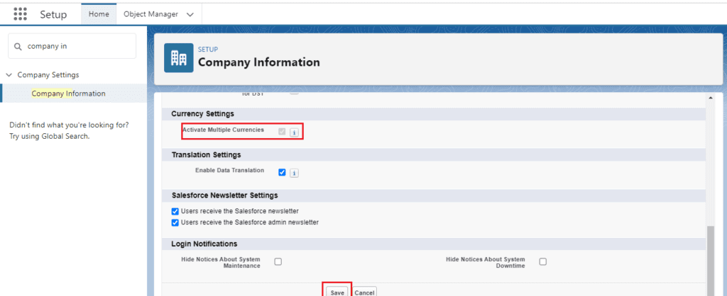 How to Enable Multi-Currency in Salesforce