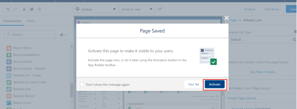 What is Record Page in Lightning App Builder