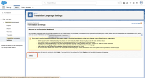 What is Translation Workbench in Salesforce