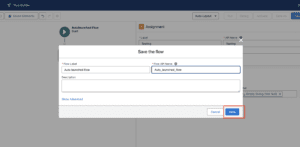 Autolaunched Flow in Salesforce