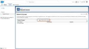 How to Whitelist IP Address in Salesforce