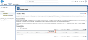 What is Trusted URL in Salesforce