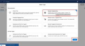 Record Triggered Flow in Salesforce