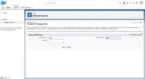 How to Whitelist IP Address in Salesforce