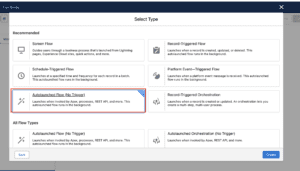 Autolaunched Flow in Salesforce