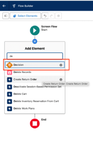 What is Decision Element in Salesforce Flow