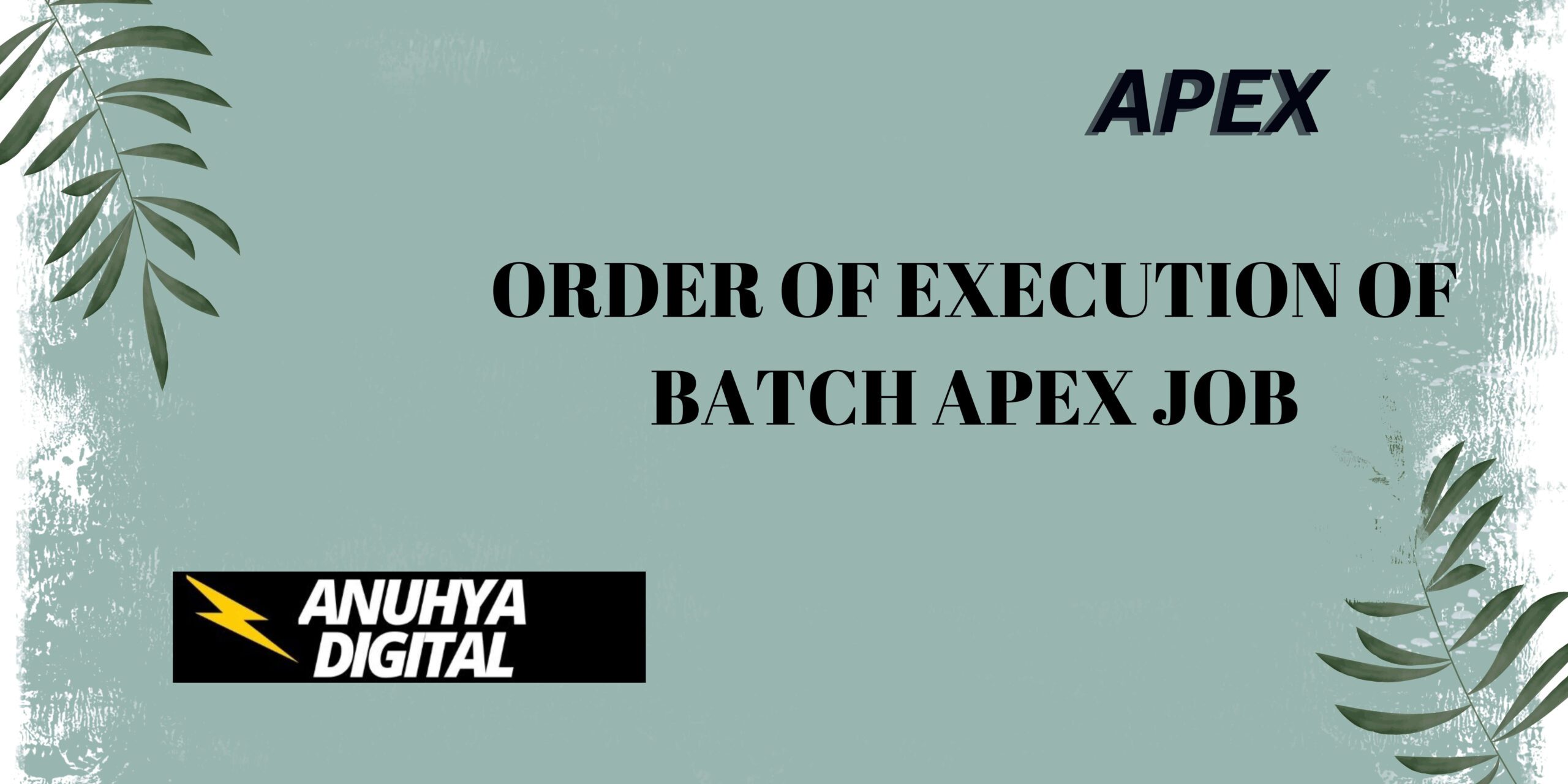 Order of Execution of Batch Apex Job