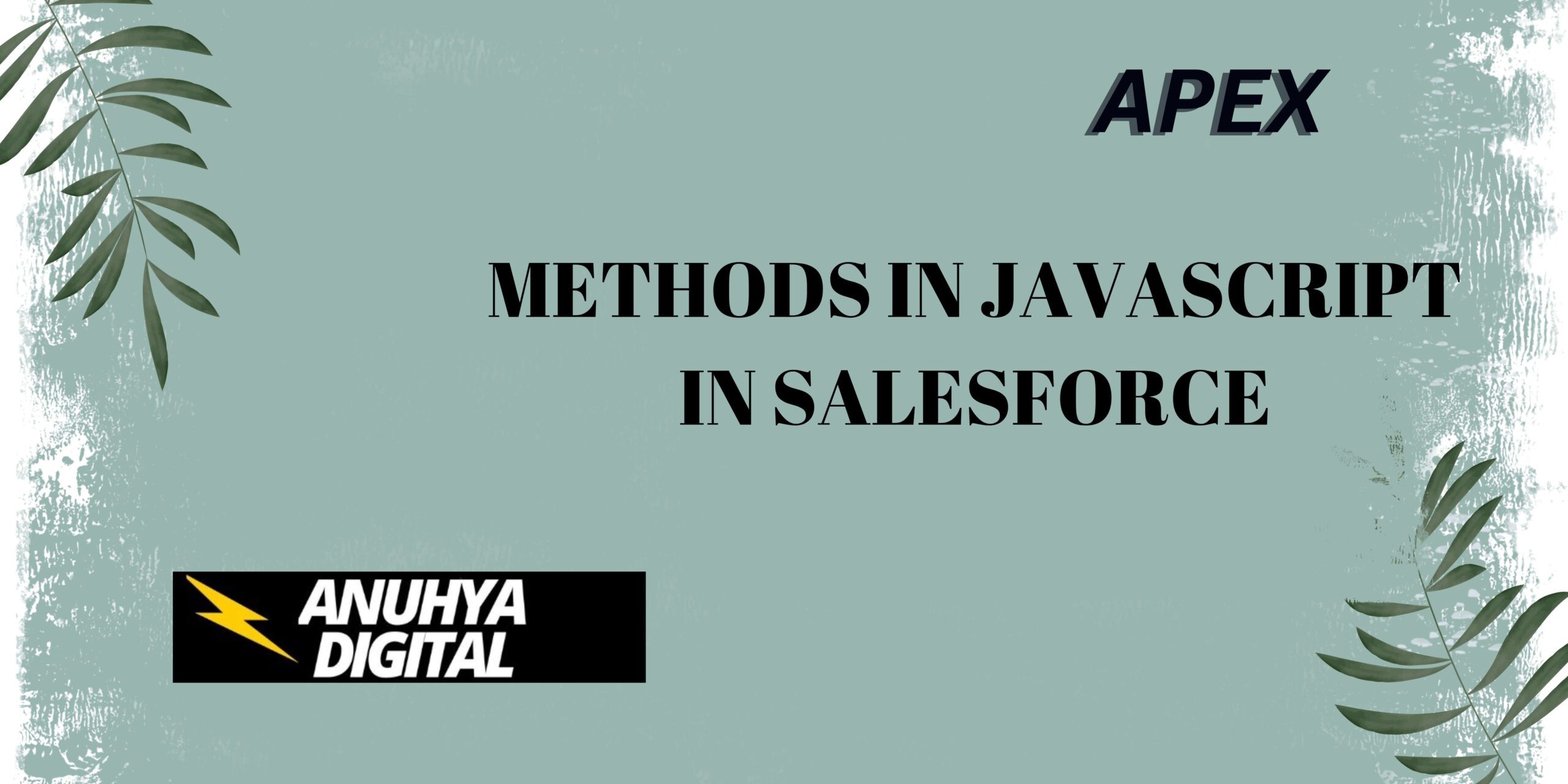 Methods in Javascript in Salesforce