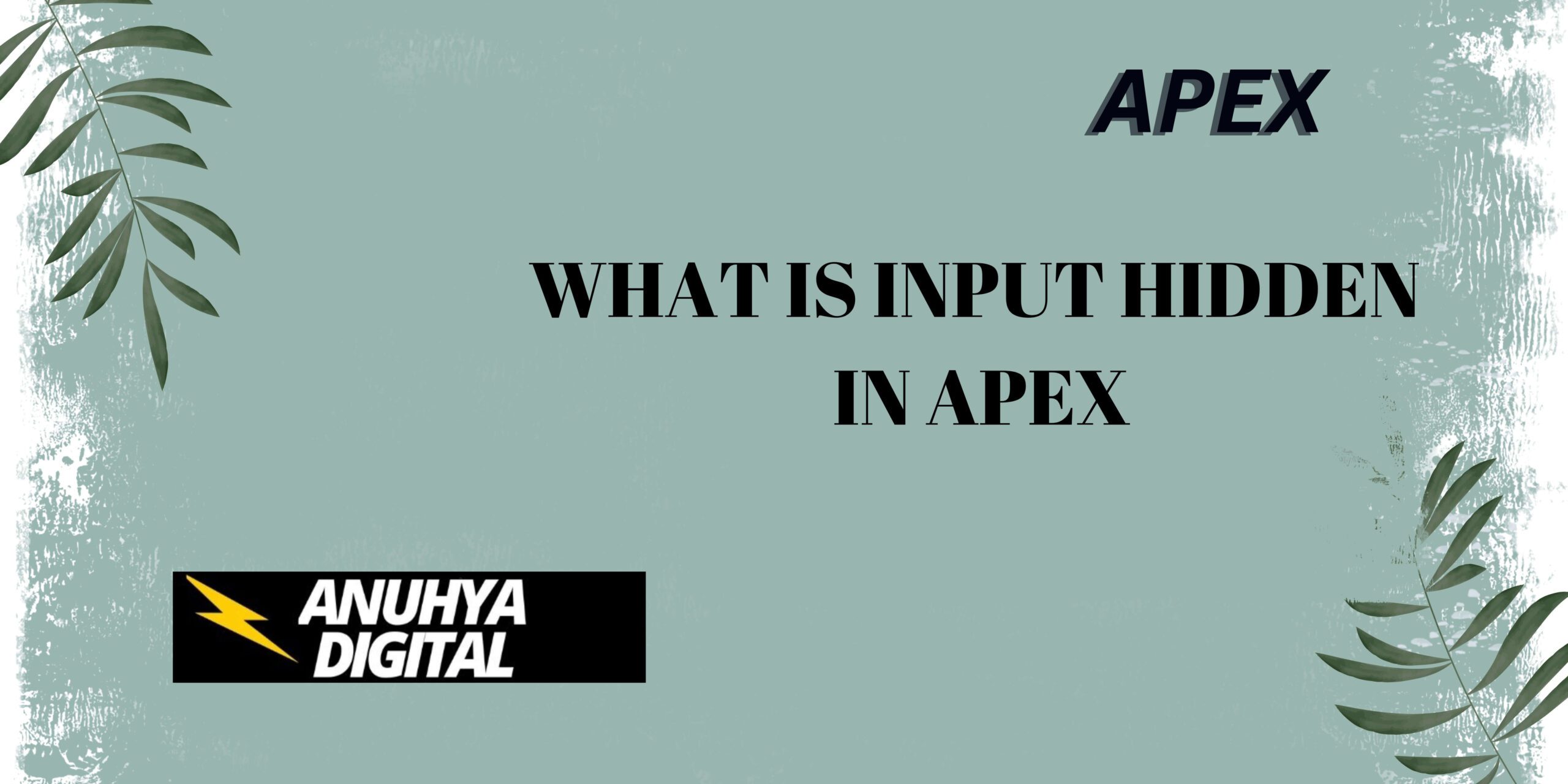 What is Input Hidden in Apex